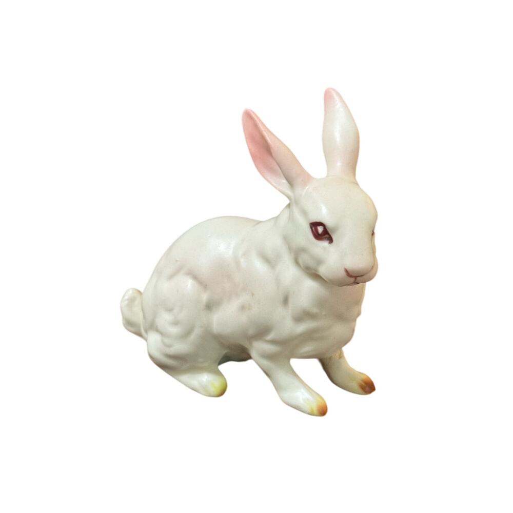 Vintage Lefton Japan White Rabbit Figurine